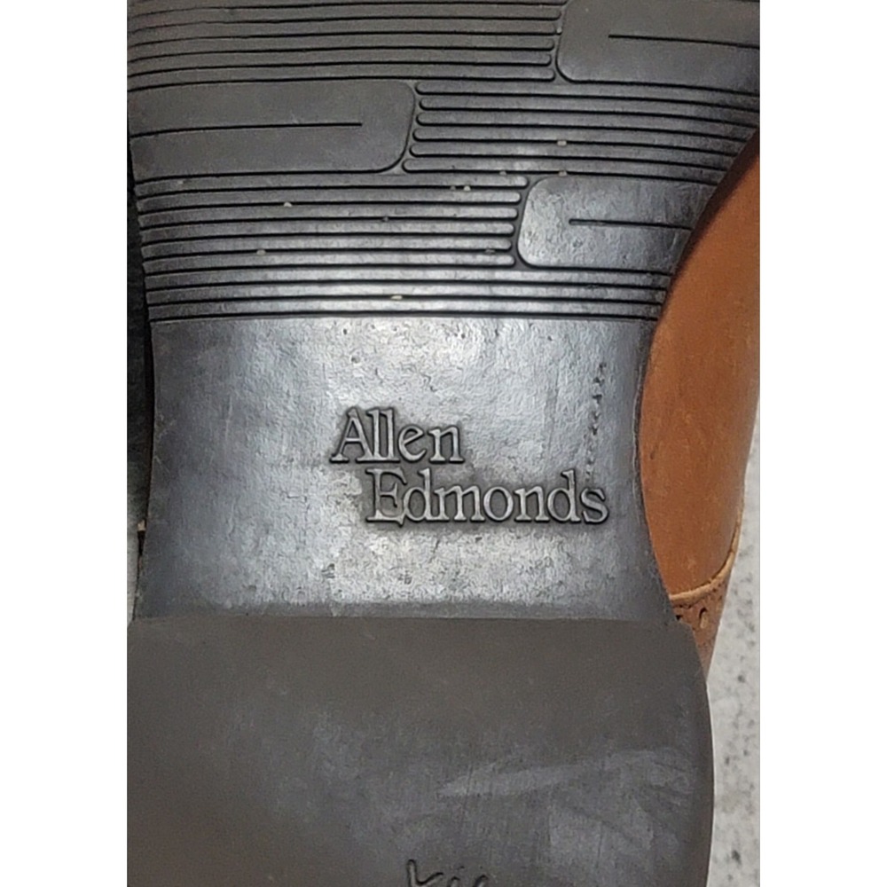 Allen Edmonds Corporate Casuals Derby Brown Walnut Leather Shoes Men Size 10.5 D - Picture 6 of 14